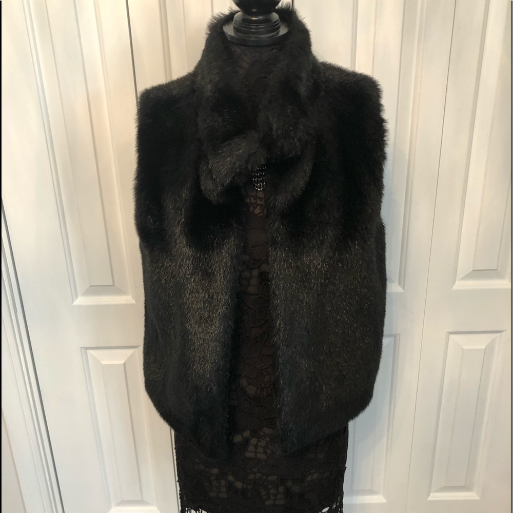 Faux fur vest